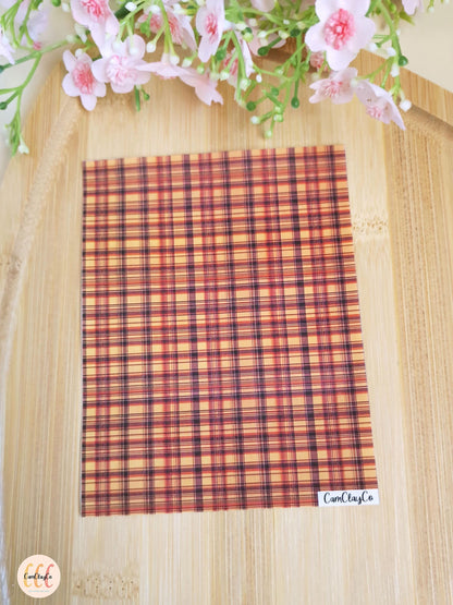 Feuille de transfert soluble à l'eau - Plaid 01