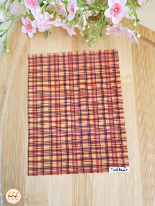 Feuille de transfert soluble à l'eau - Plaid 01