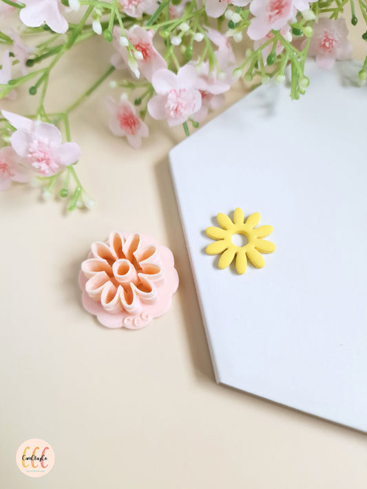 Emporte-pièce 3D en forme de fleur 10 pétales pour la fabrication de bijoux en argile polymère, pampilles, créoles interchangeables