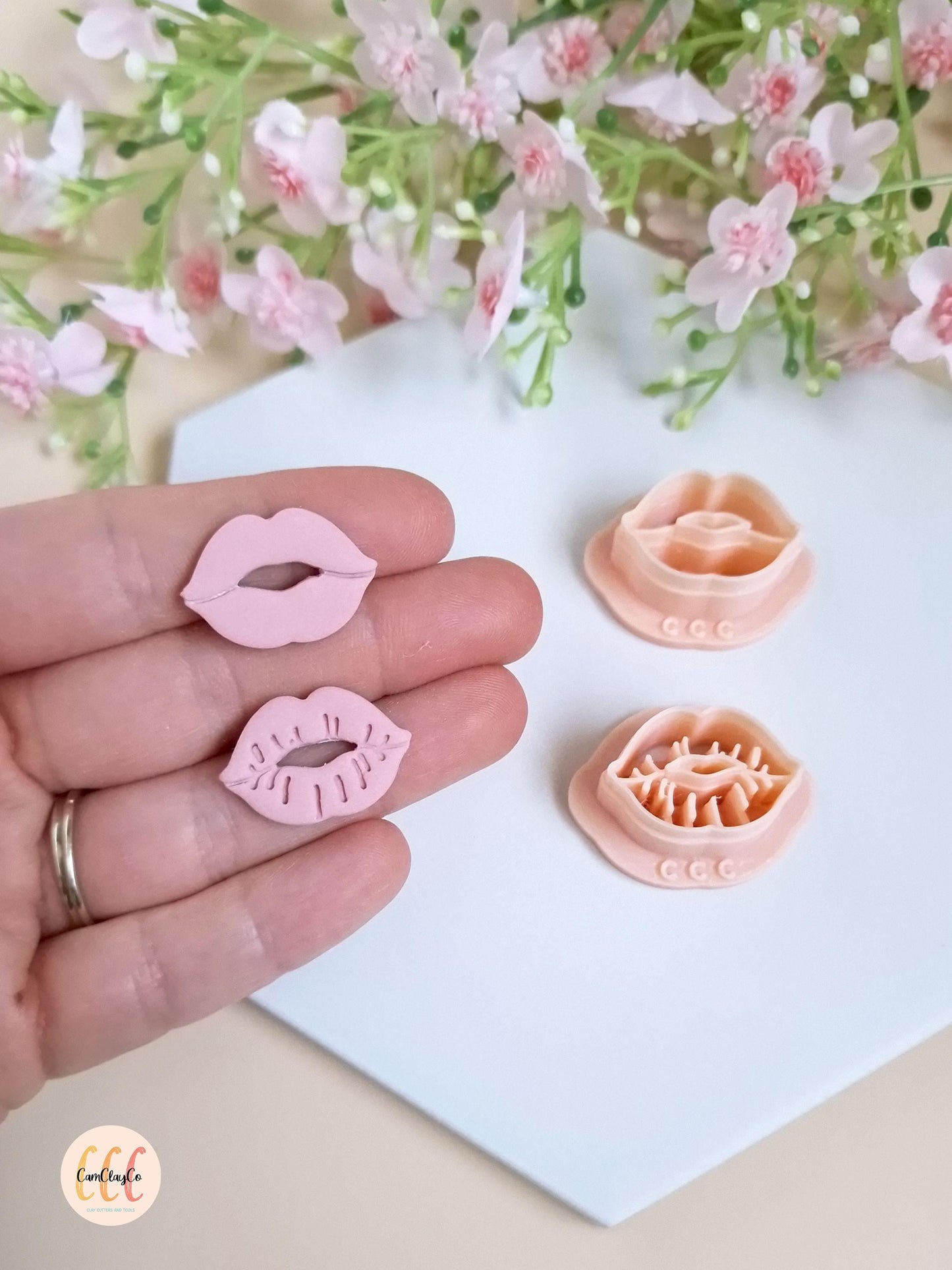 Emporte-pièce 3D en forme de bouche pour la fabrication de bijoux en argile polymère