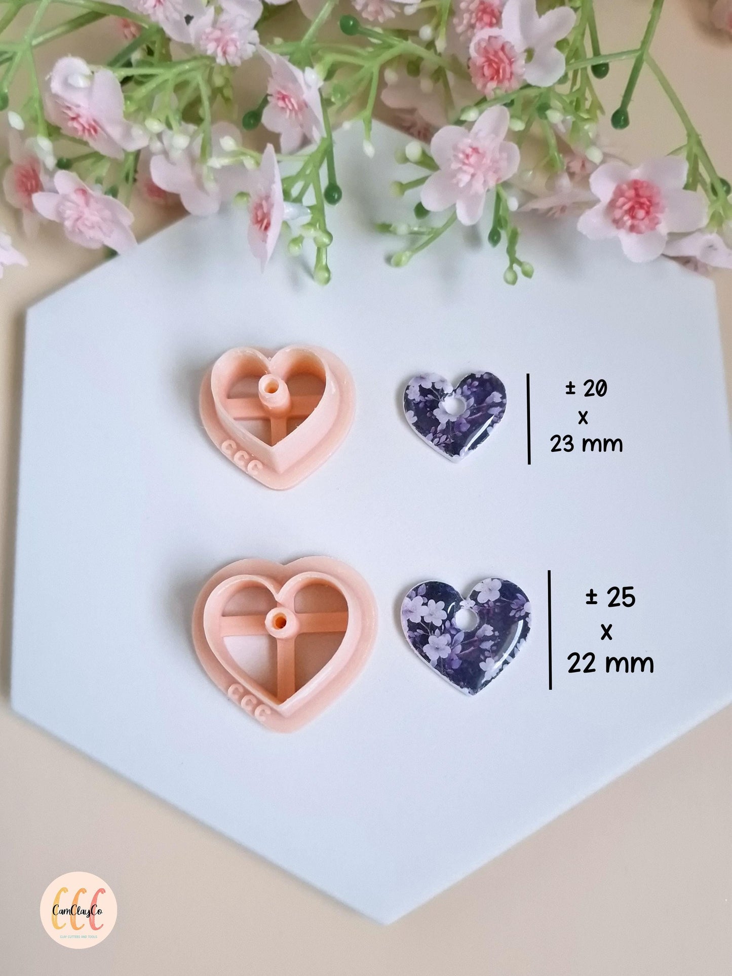 Emporte-pièces 3D en forme de cœurs pour la fabrication de bijoux en argile polymère, créoles interchangeables, pampilles