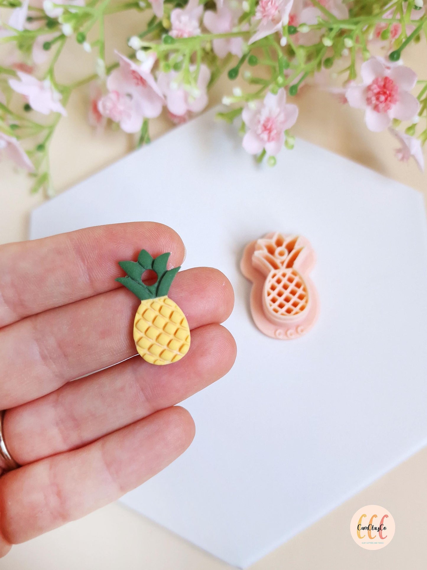 Emporte-pièces 3D en forme d'ananas pour la fabrication de bijoux en argile polymère, créoles interchangeables