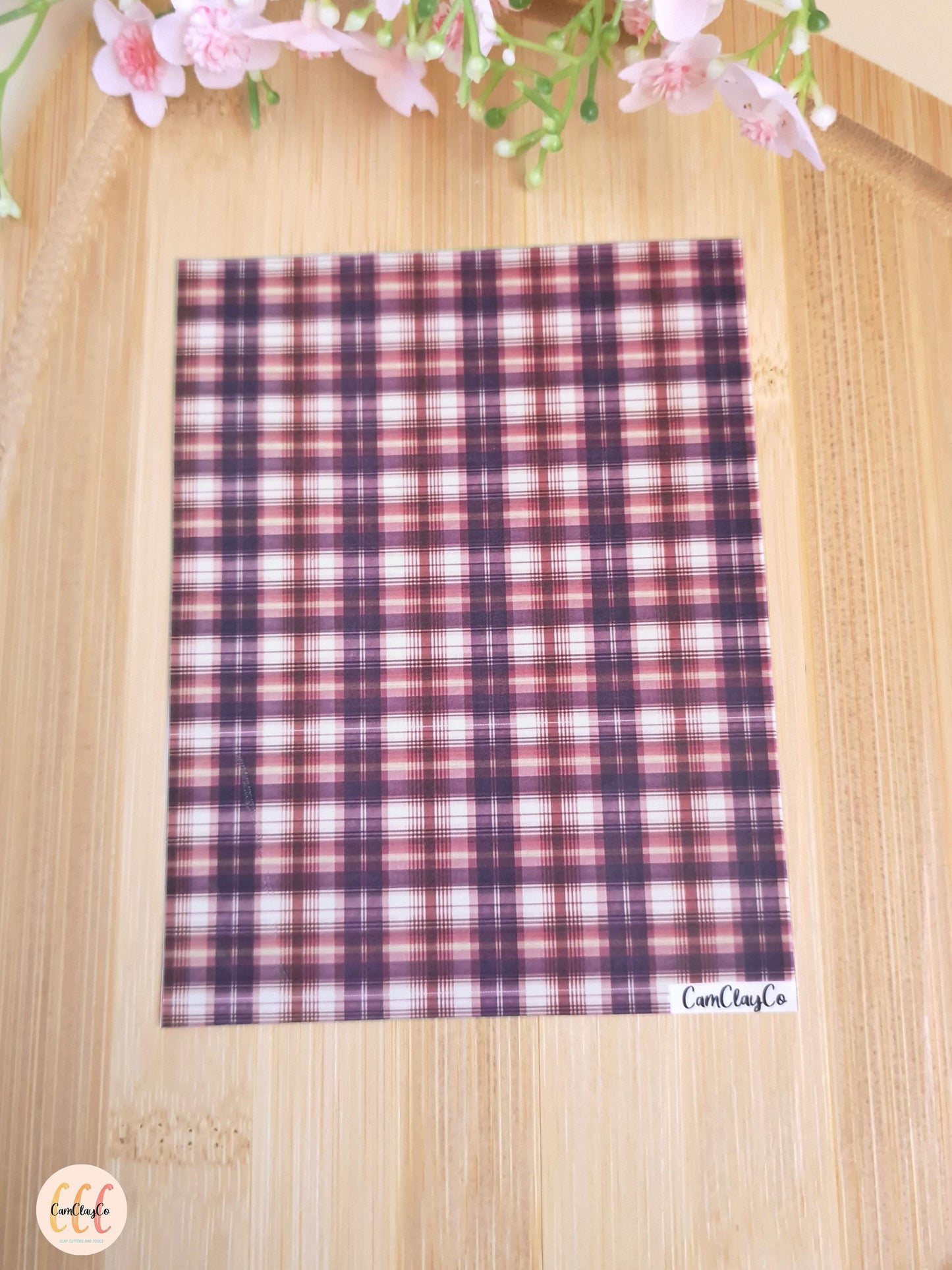 Feuille de transfert soluble à l'eau - Plaid 02