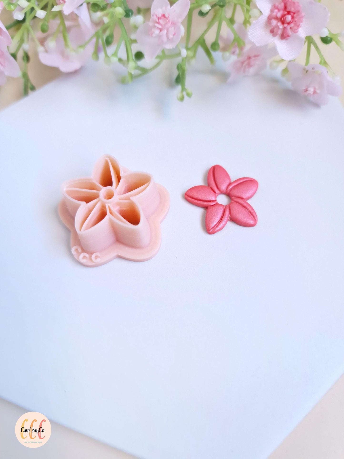 Emporte-pièce 3D en forme de jolie fleur pour la fabrication de bijoux en argile polymère, créoles interchangeables, pampilles