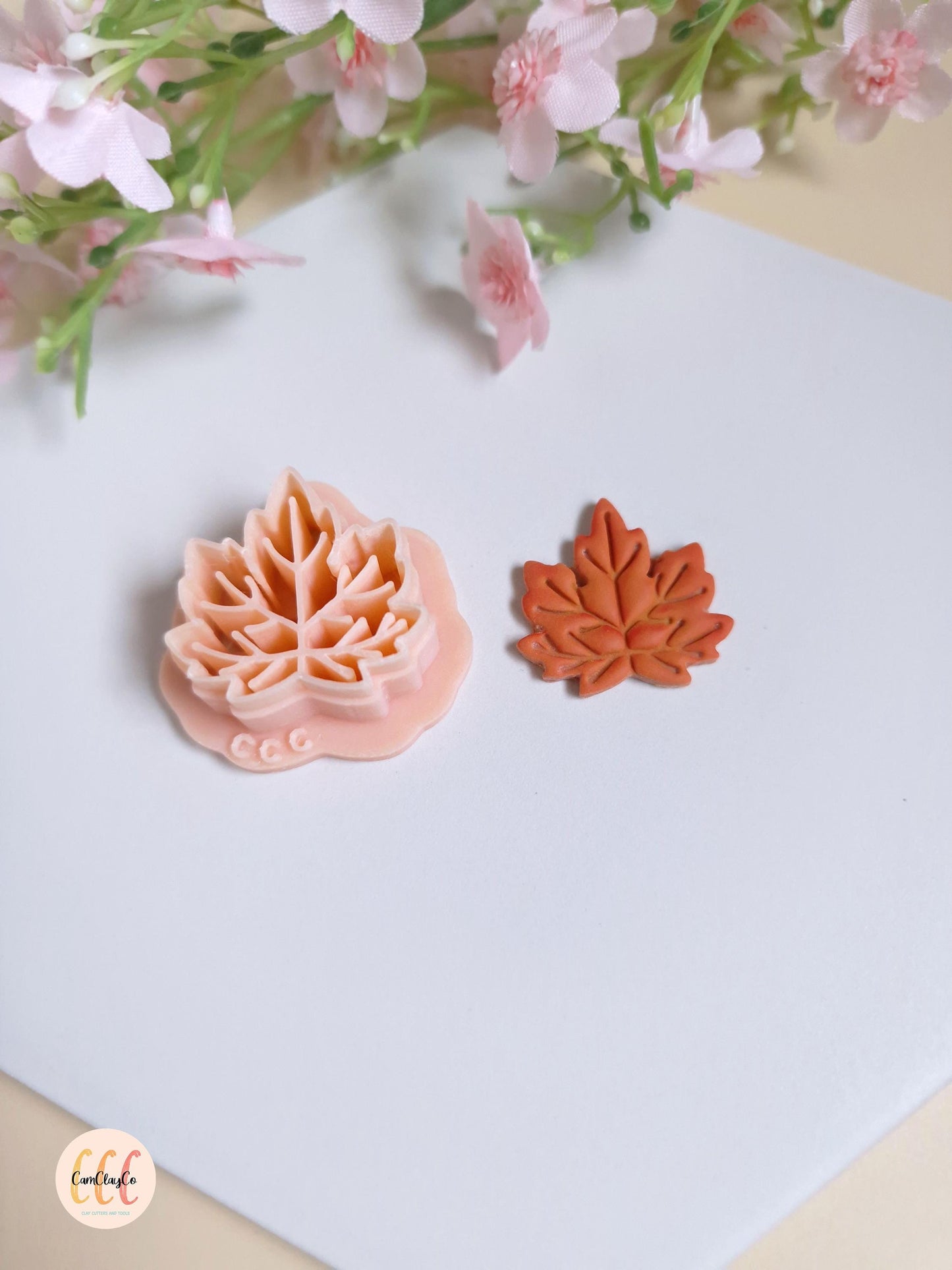 Emporte-pièce 3D en forme de feuille d'automne pour la fabrication de bijoux en argile polymère
