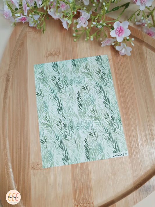 Feuille de transfert soluble à l'eau - Feuillage 03