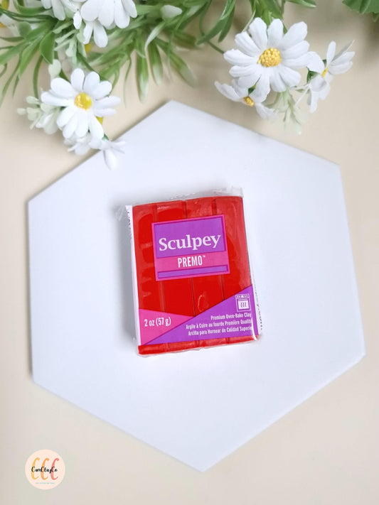 Argile polymère Sculpey Premo - Cadmium Red