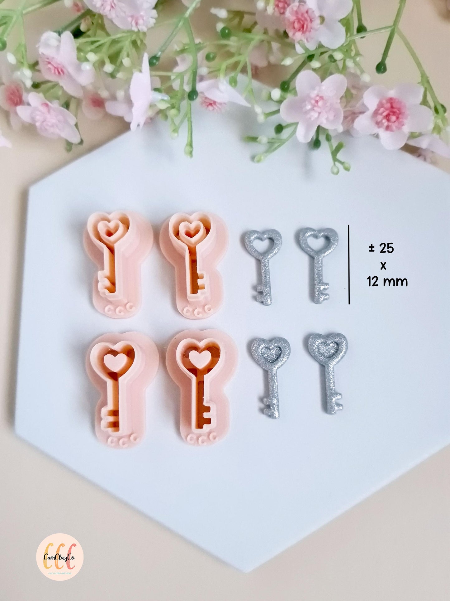 Emporte-pièces 3D en forme de clés pour la fabrication de bijoux en argile polymère, créoles interchangeables, pampilles