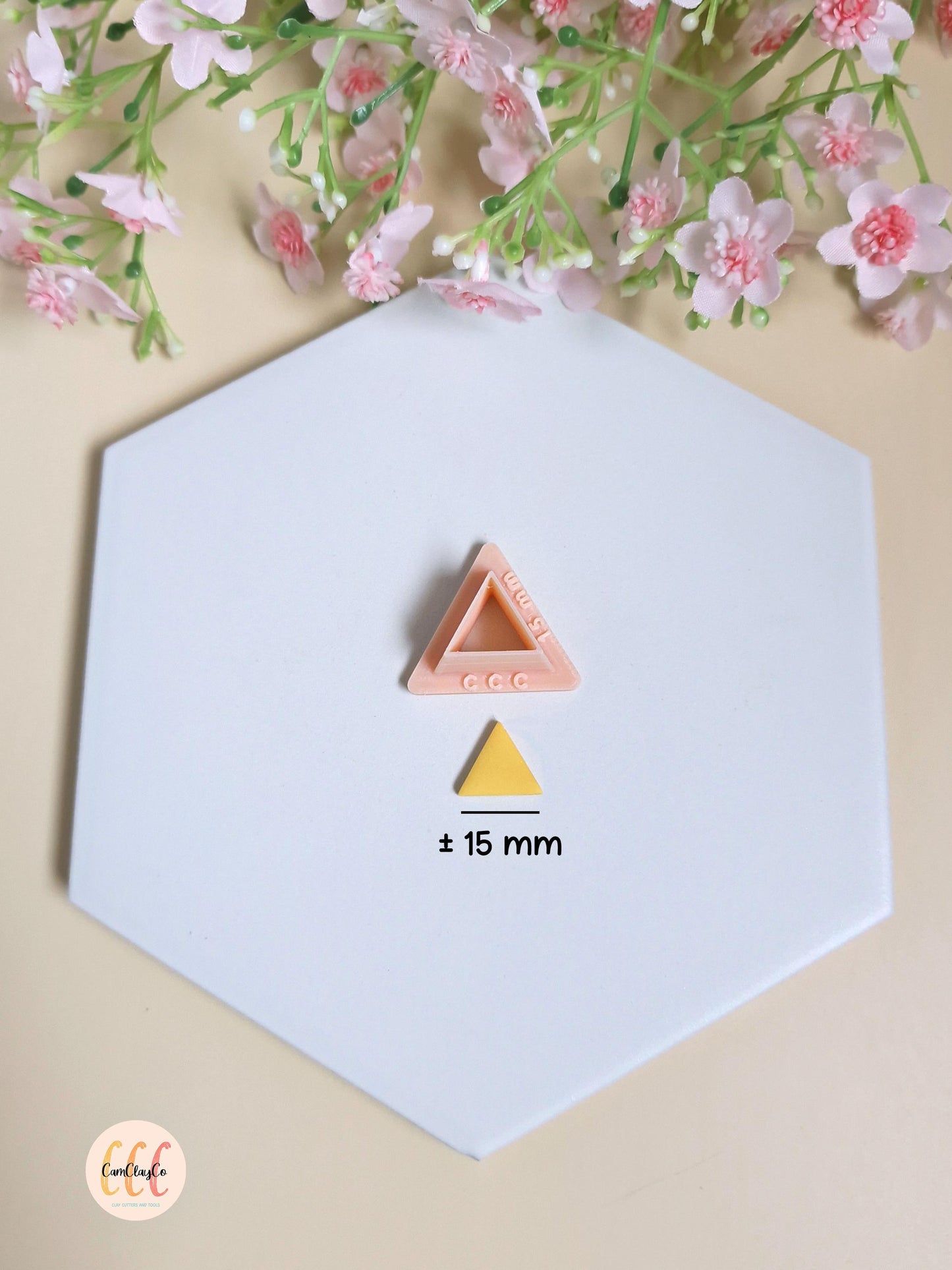 Emporte-pièces 3D en forme de triangles pour fabrication de bijoux en argile polymère