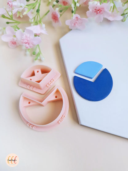 Set of two polymer clay jewelry cutters - SD02