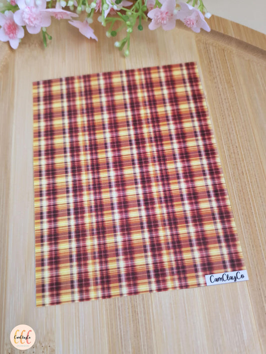 Feuille de transfert soluble à l'eau - Plaid 05