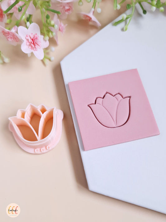 Emporte-pièce 3D en forme de tulipe pour la fabrication de bijoux en argile polymère