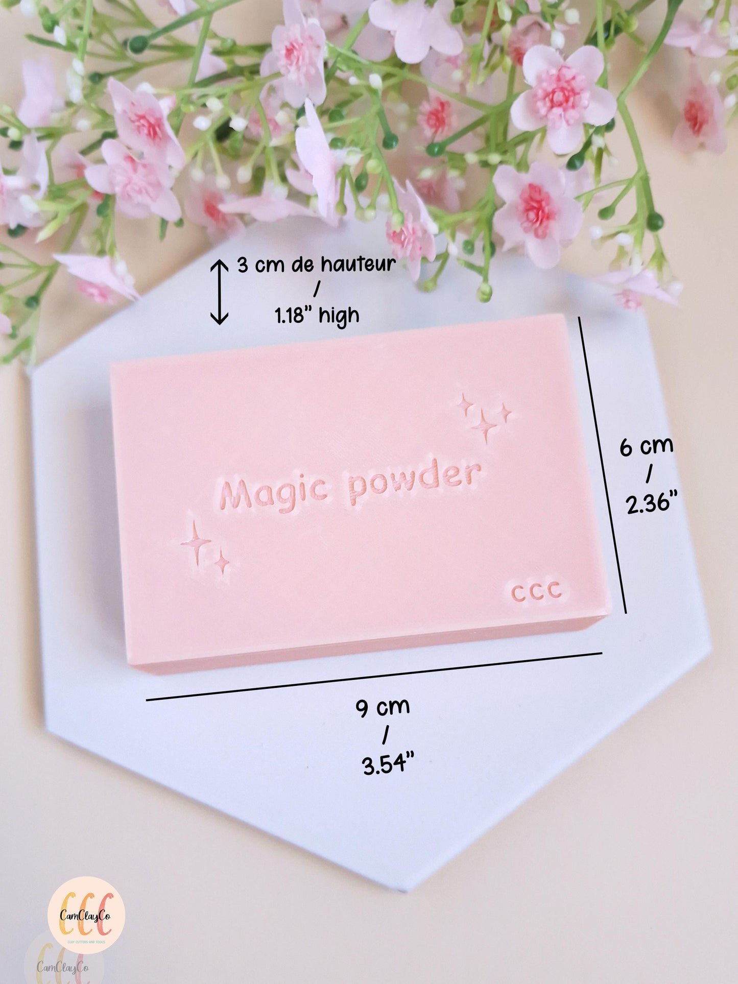 Boîte pour fécule de maïs, pour créations en argile polymère
