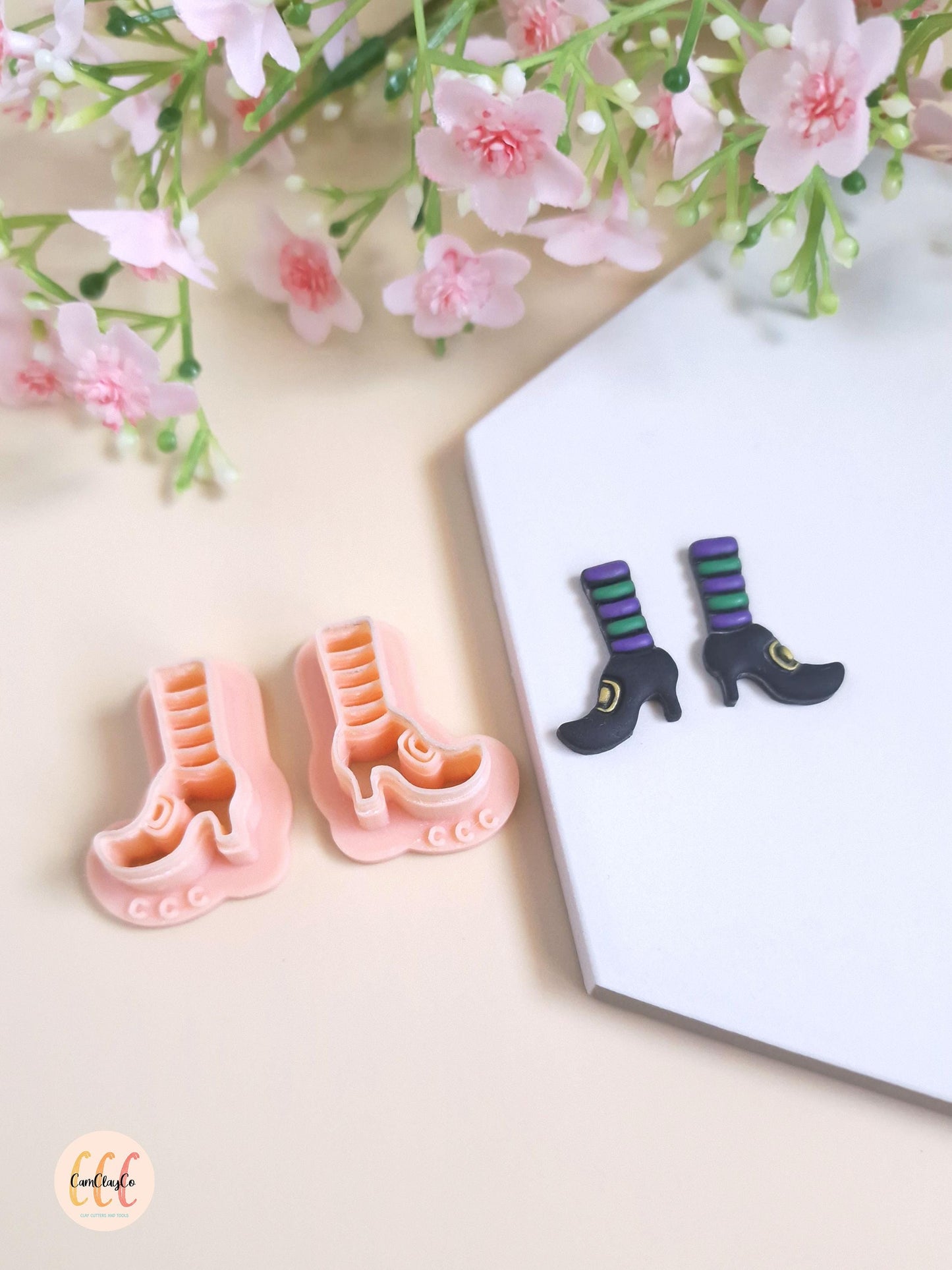 Emporte-pièces 3D en forme de chaussures de sorcière pour la fabrication de bijoux en argile polymère