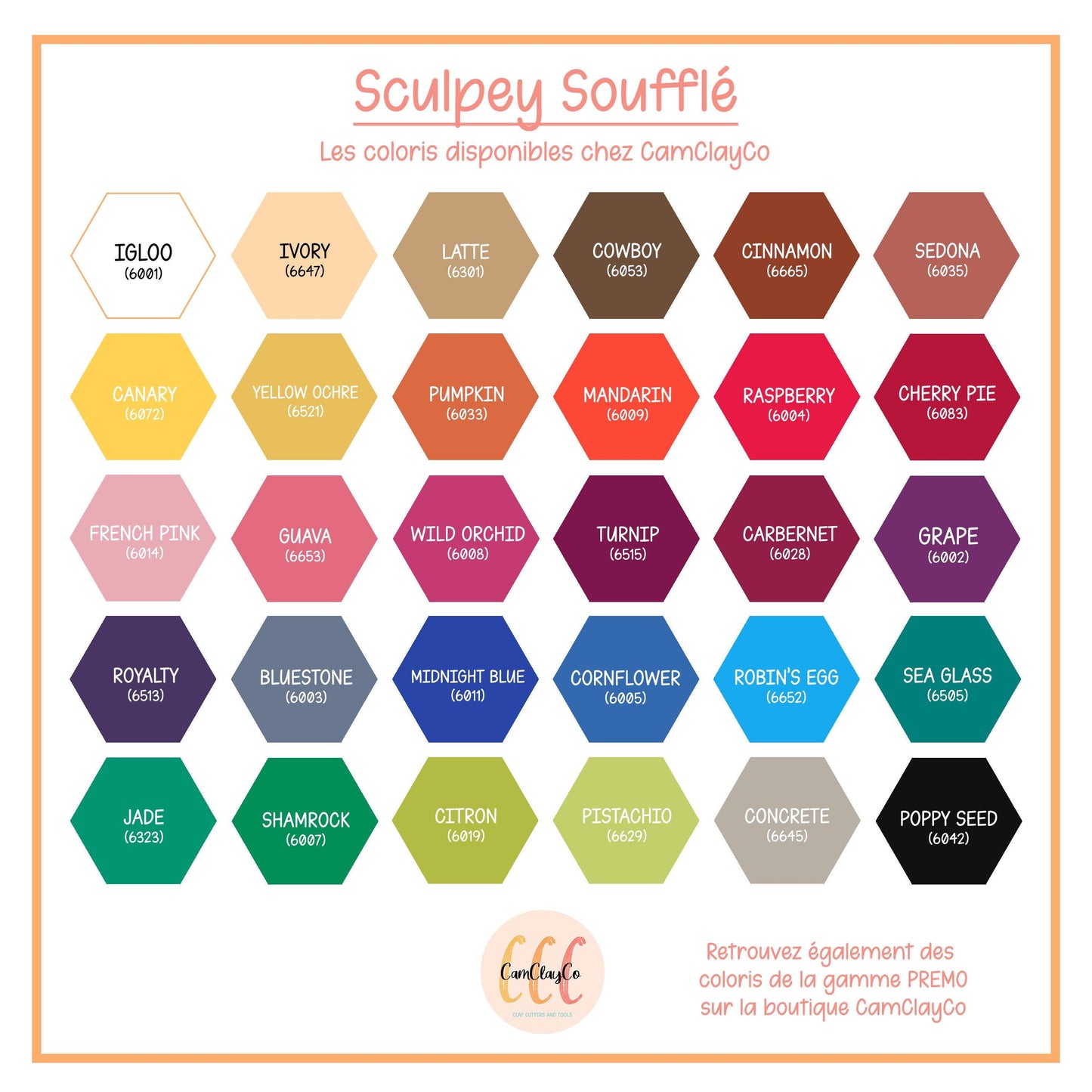 Argile polymère Sculpey Soufflé - Pivoine / Peony