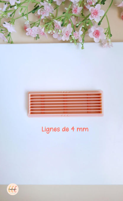 Outils à rayures, pour créer des lignes droites et des damiers, fabrication de bijoux en argile polymère