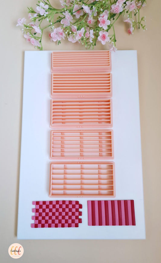Outils à rayures, pour créer des lignes droites et des damiers, fabrication de bijoux en argile polymère