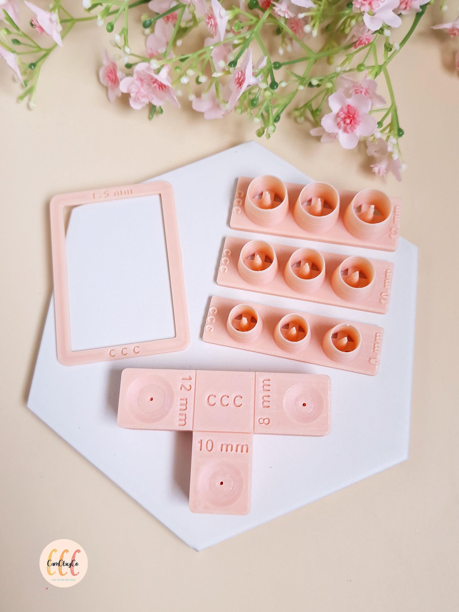 Outil de fixation pour clous d'oreilles, fabrication de bijoux en argile polymère