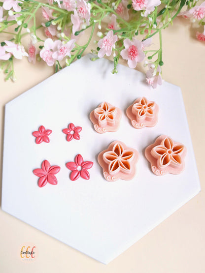 Emporte-pièce 3D en forme de jolie fleur pour la fabrication de bijoux en argile polymère, créoles interchangeables, pampilles