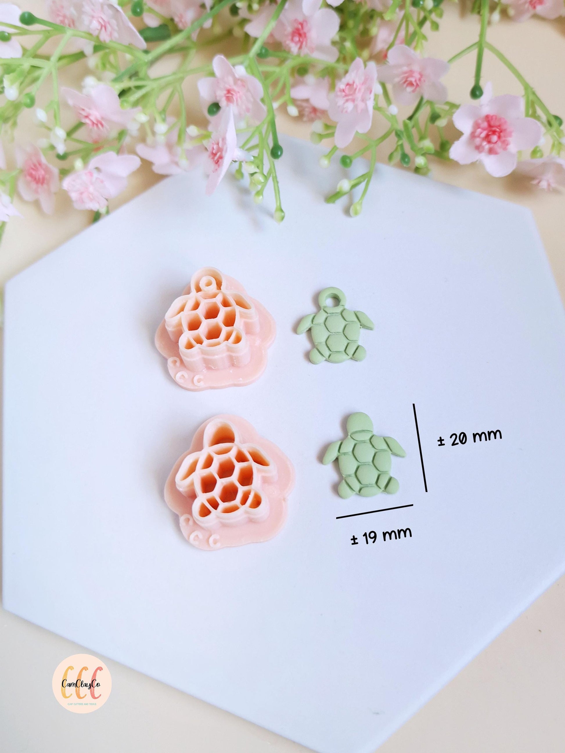 Emporte-pièce 3D forme de tortue pour la fabrication de bijoux en argile polymère, créoles interchangeables, pampilles