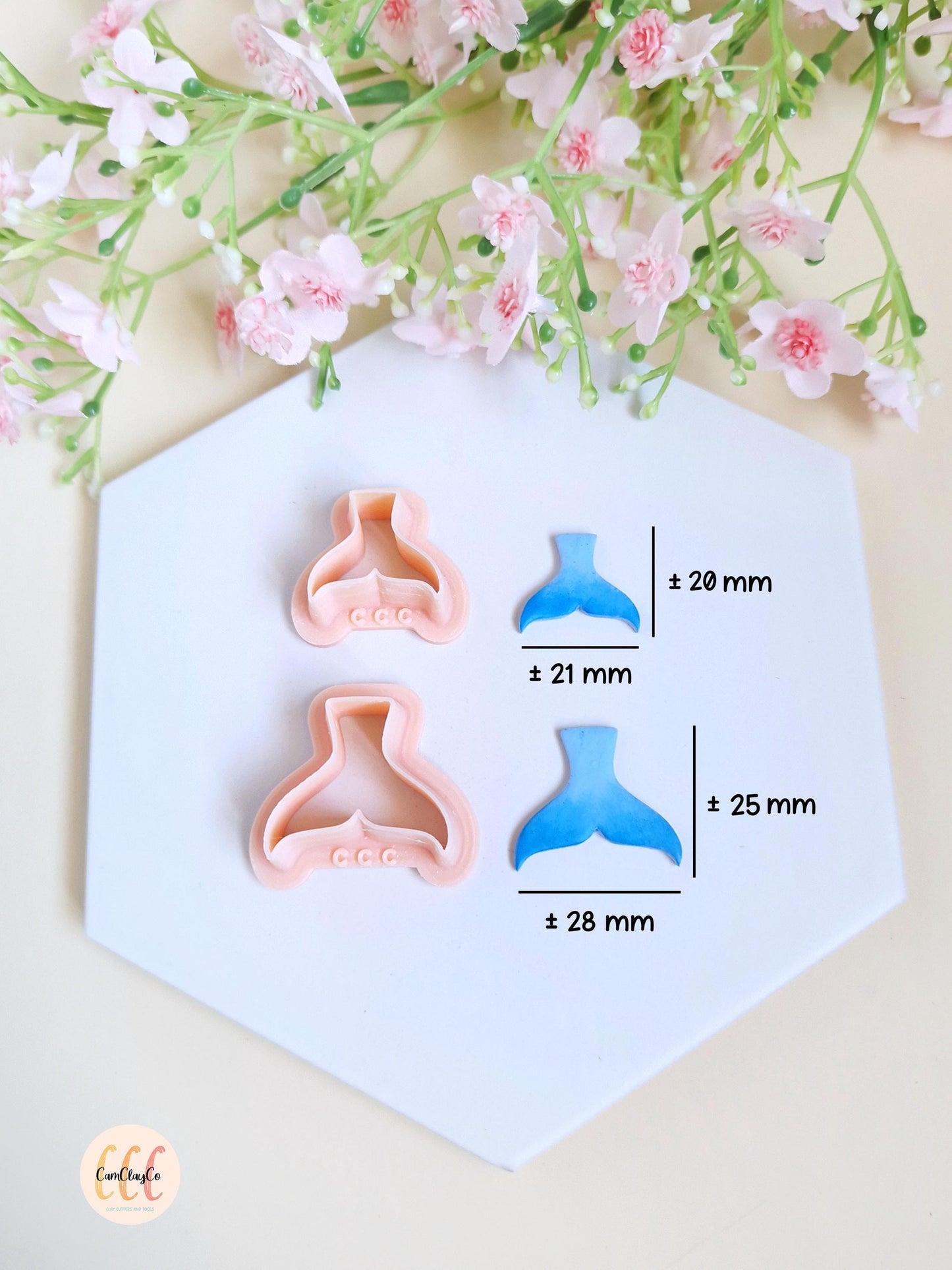 Emporte-pièces 3D forme de queues de baleine pour la fabrication de bijoux en argile polymère, créoles interchangeables, pampilles
