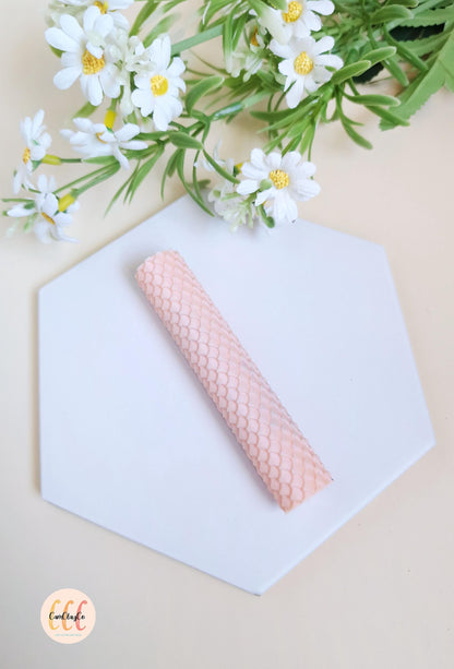 Rouleau texture 3D effet écailles de poisson pour la fabrication de bijoux en argile polymère