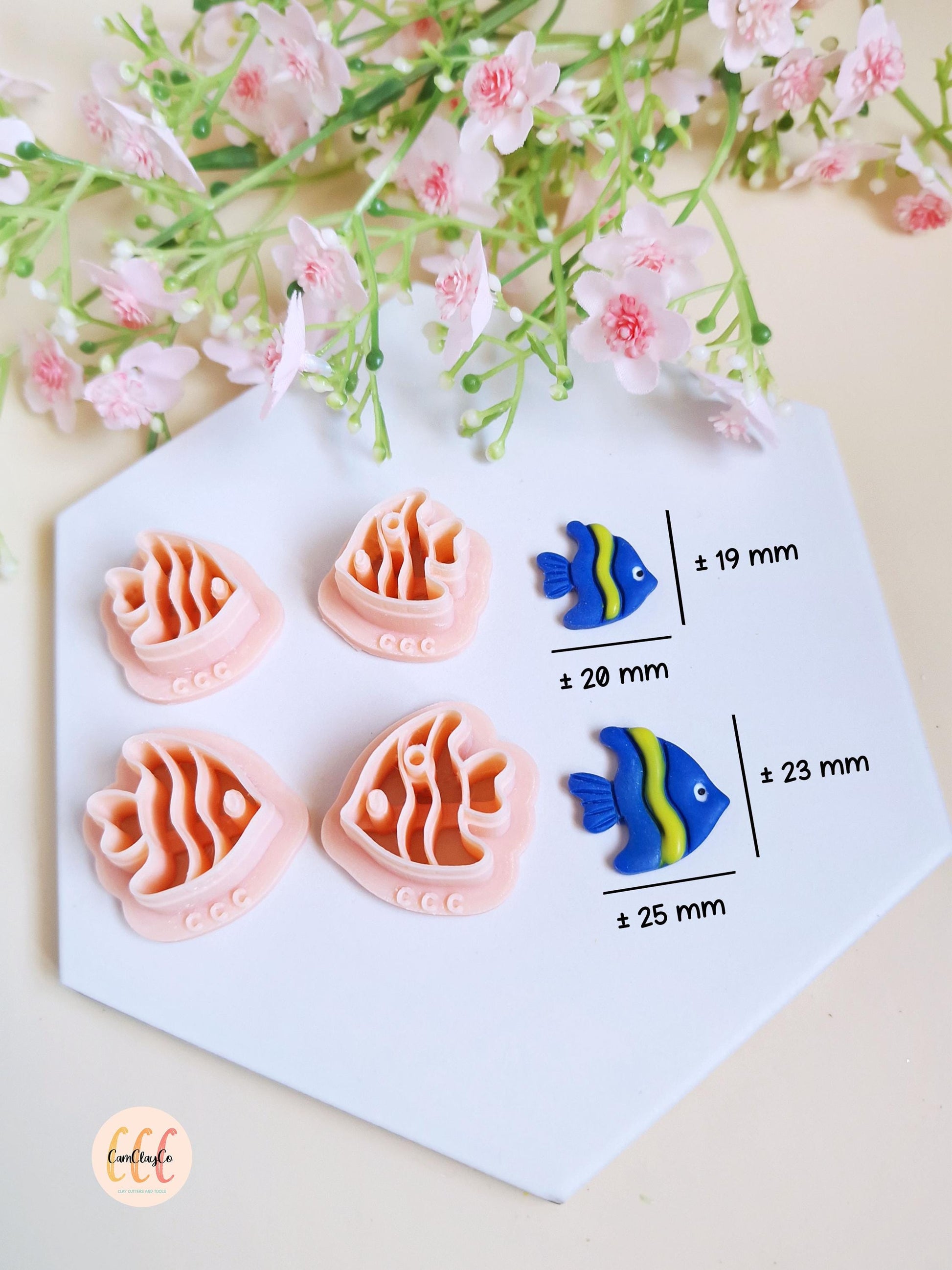 Emporte-pièces 3D forme de poissons pour la fabrication de bijoux en argile polymère, créoles interchangeables, pampilles