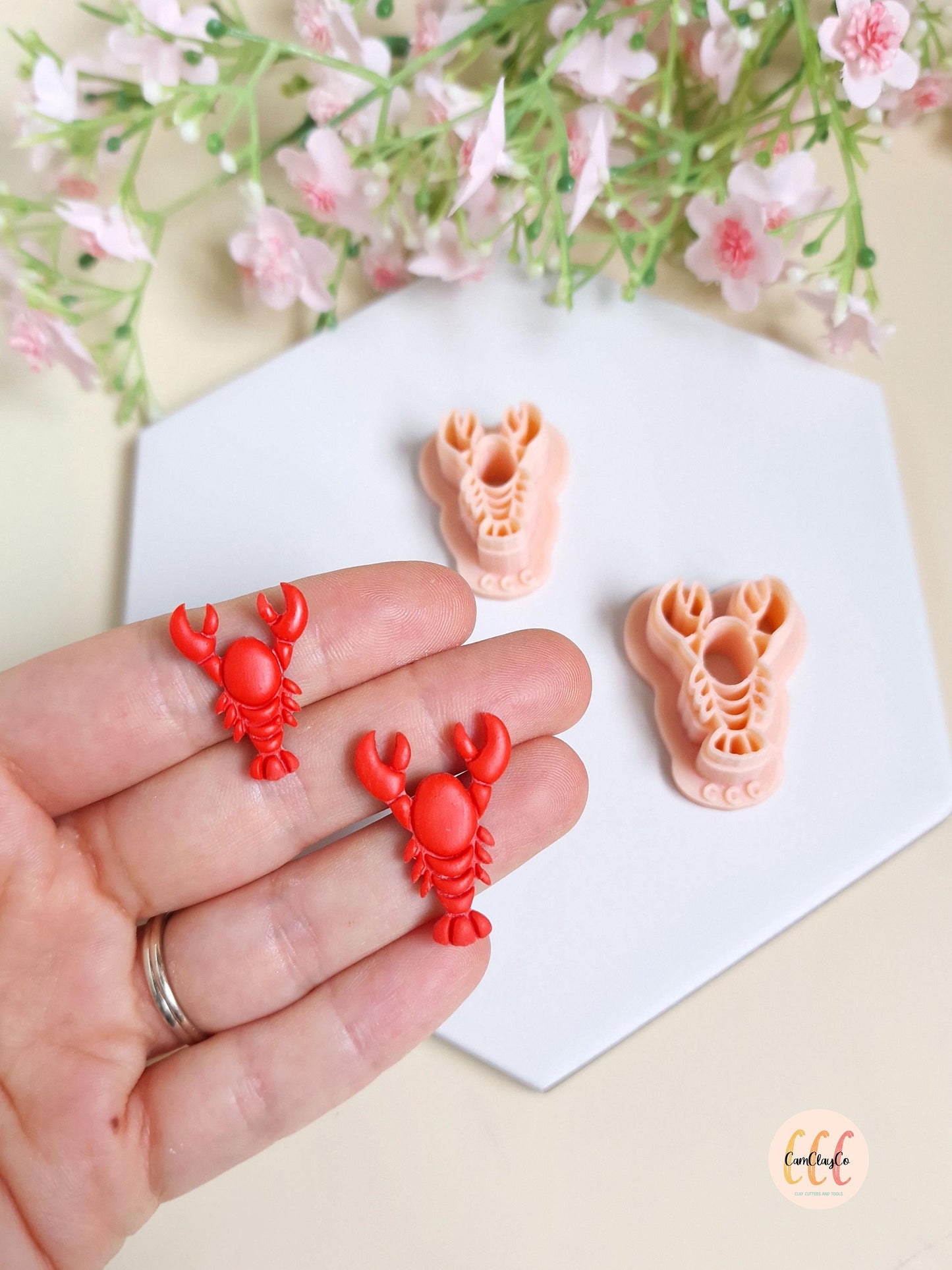 Emporte-pièce 3D forme de homard pour la fabrication de bijoux en argile polymère, créoles interchangeables, pampilles