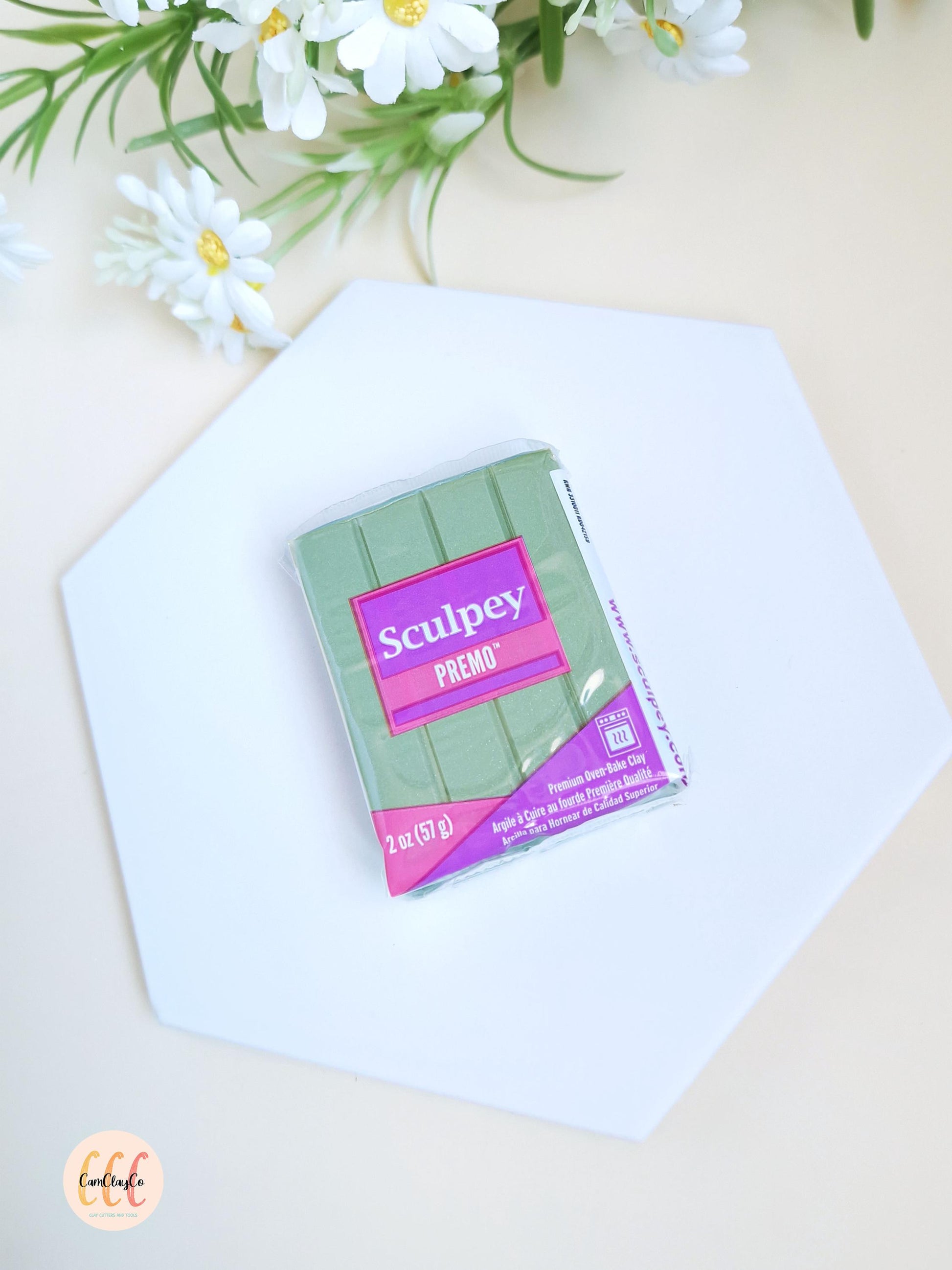 Argile polymère Sculpey Premo - Sage Pearl