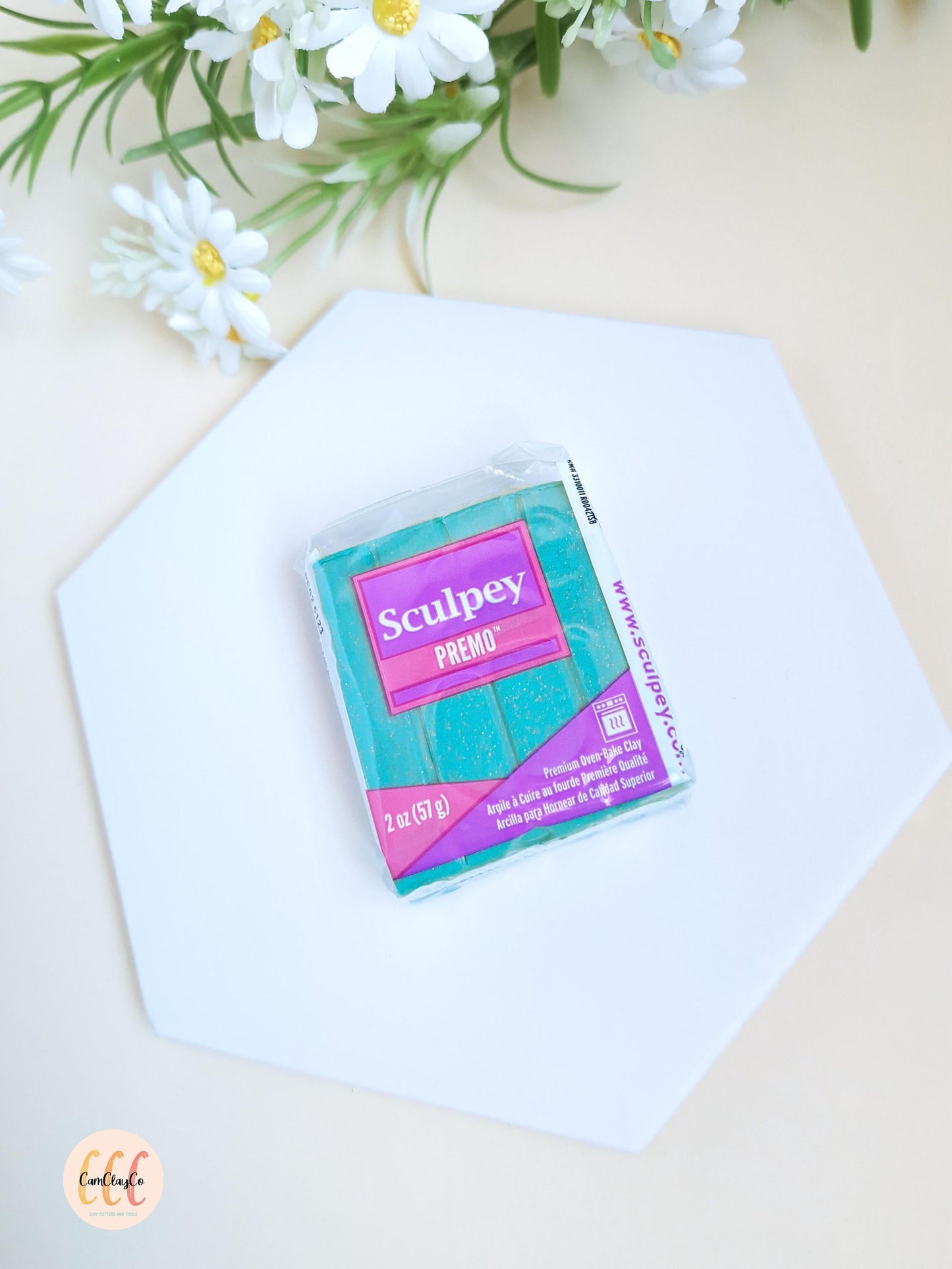 Argile polymère Sculpey Premo - Vintage Teal Pearl
