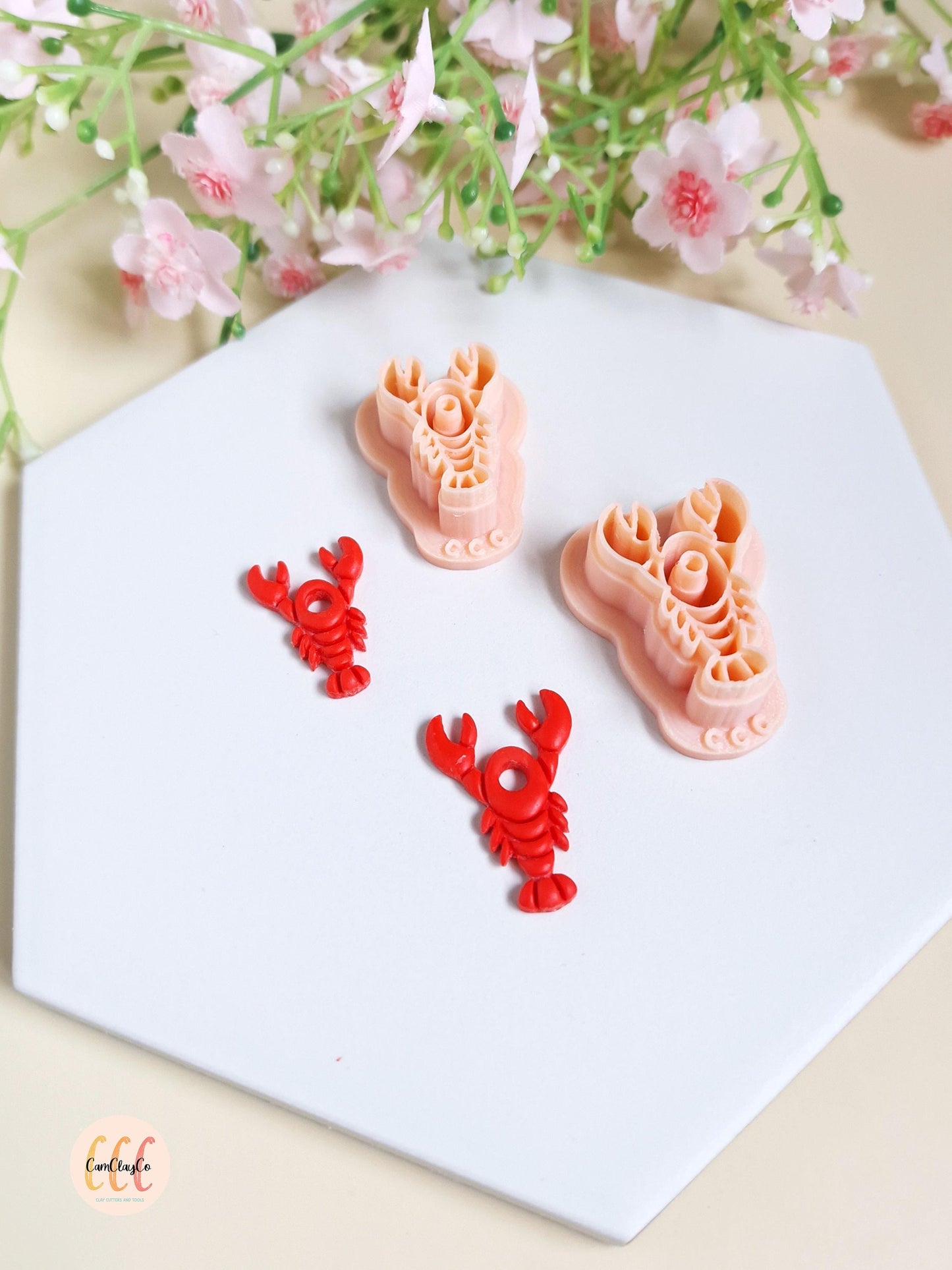 Emporte-pièce 3D forme de homard pour la fabrication de bijoux en argile polymère, créoles interchangeables, pampilles