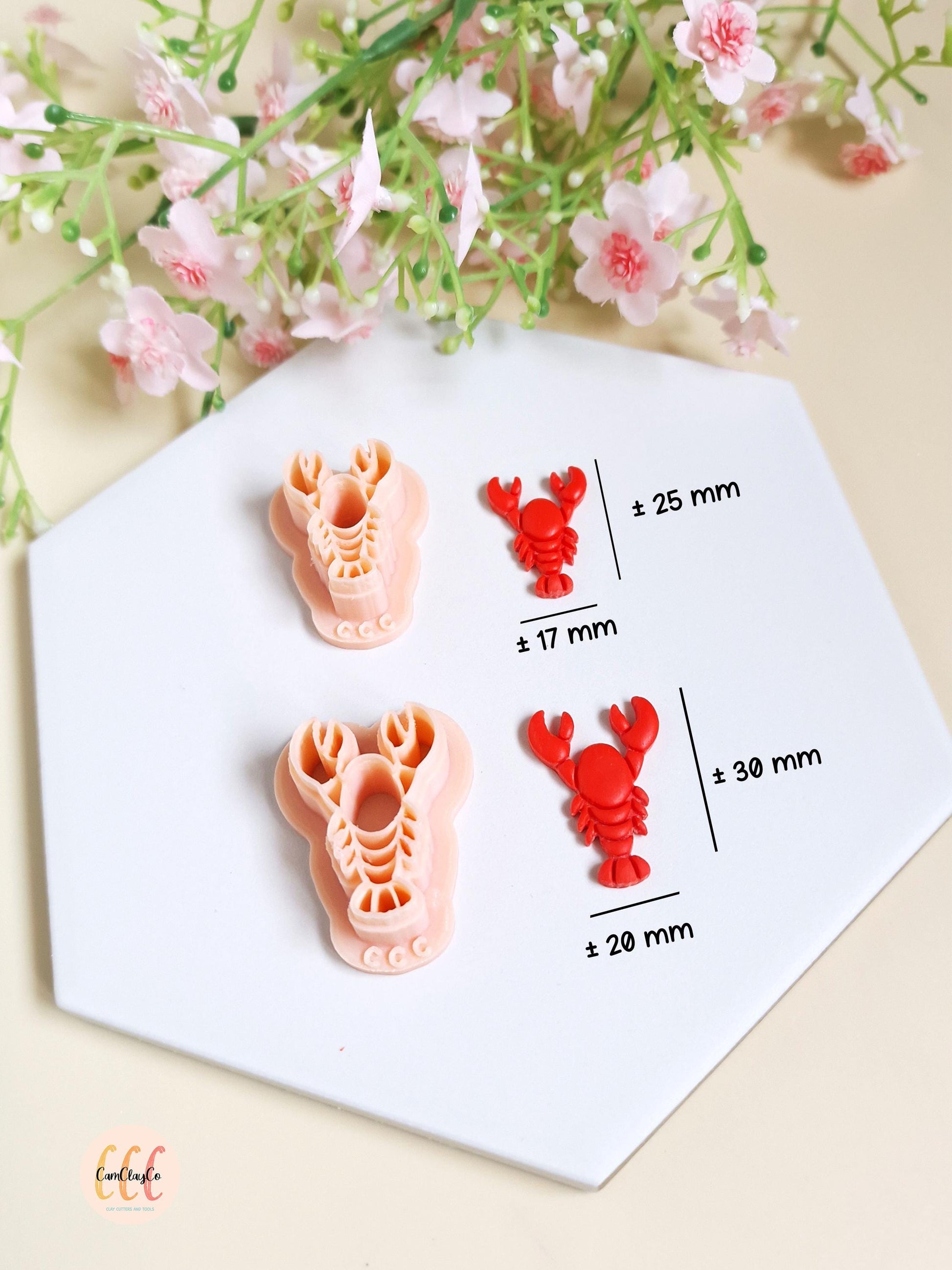 Emporte-pièce 3D forme de homard pour la fabrication de bijoux en argile polymère, créoles interchangeables, pampilles