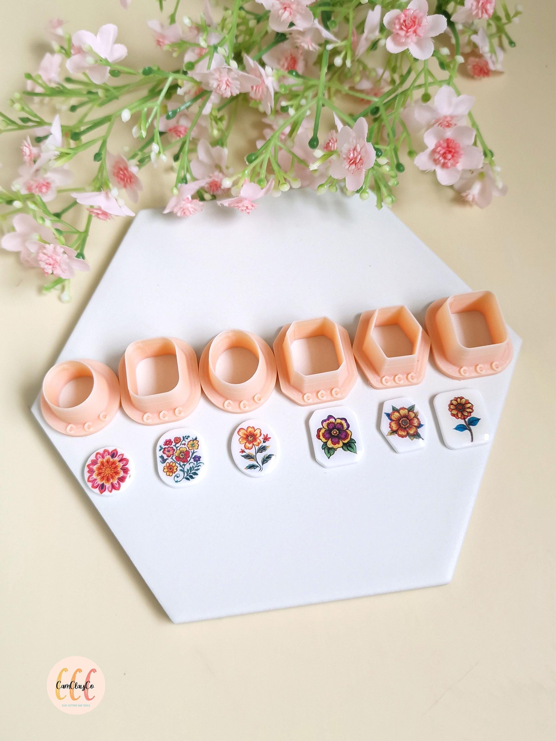 Emporte-pièces 3D formes géométriques, boucles d'oreilles, pendentifs, pour la fabrication de bijoux en argile polymère