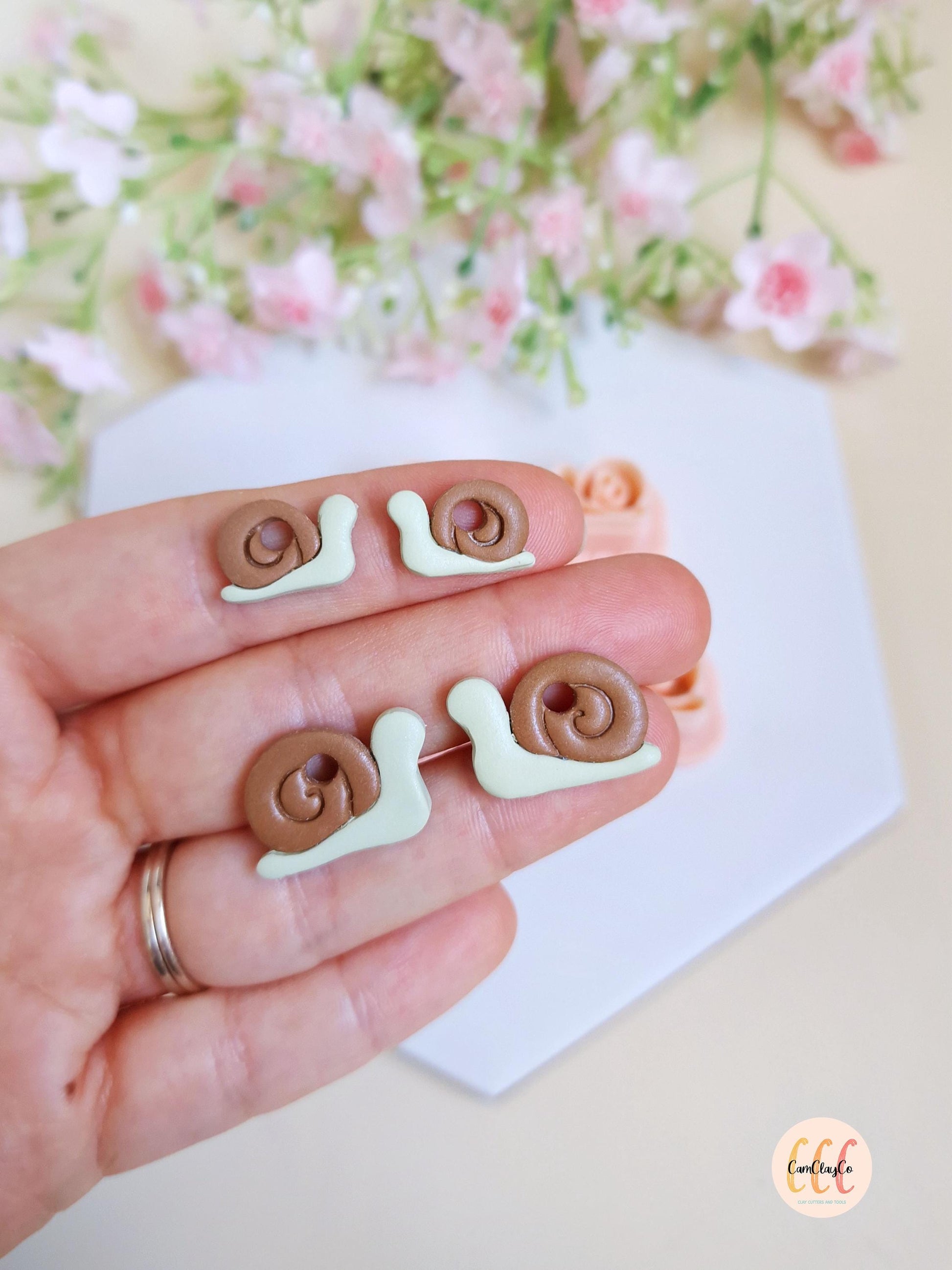 Emporte-pièces 3D en forme d'escargots pour la fabrication de bijoux en argile polymère, créoles interchangeables, pampilles