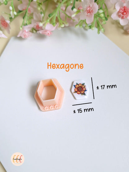 Emporte-pièces 3D formes géométriques, boucles d'oreilles, pendentifs, pour la fabrication de bijoux en argile polymère