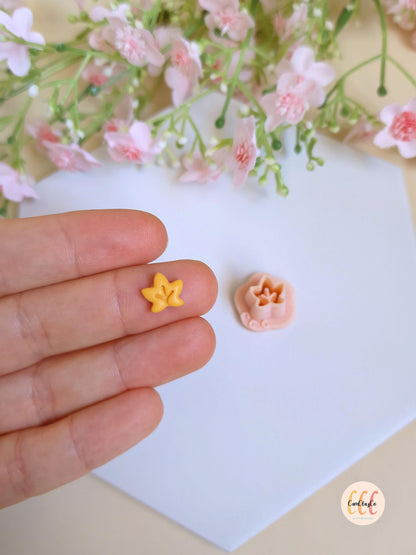 Emporte-pièce 3D en forme de mini feuille pour la fabrication de bijoux en argile polymère