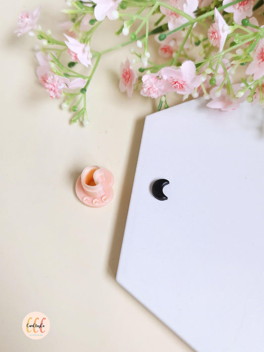 Emporte-pièces 3D en forme de mini demie-lune 10 mm pour la fabrication de bijoux en argile polymère