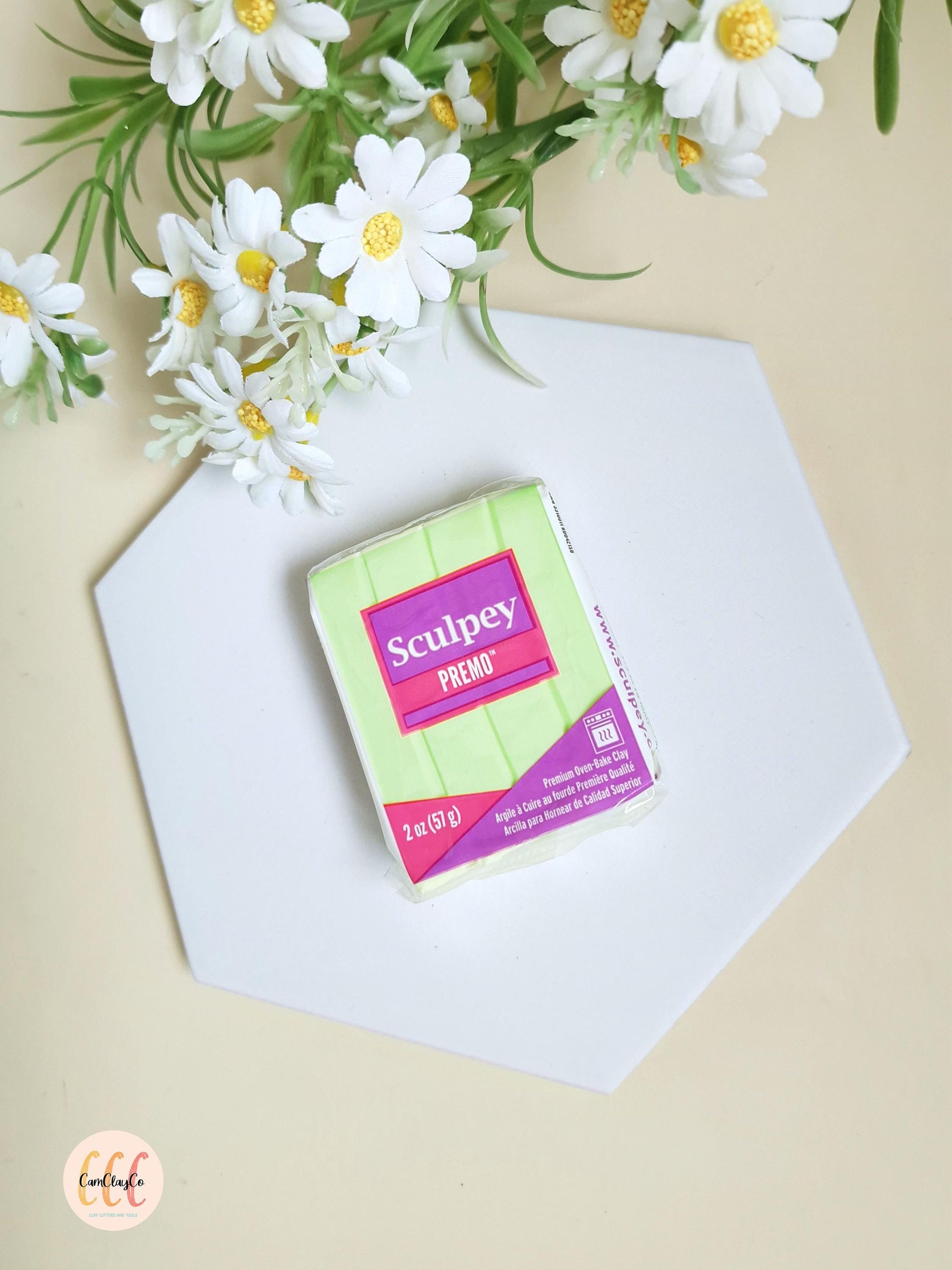 Argile polymère Sculpey Premo - Light lime