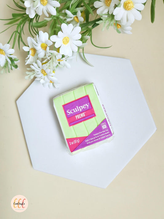 Argile polymère Sculpey Premo - Light lime