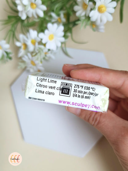 Argile polymère Sculpey Premo - Light lime