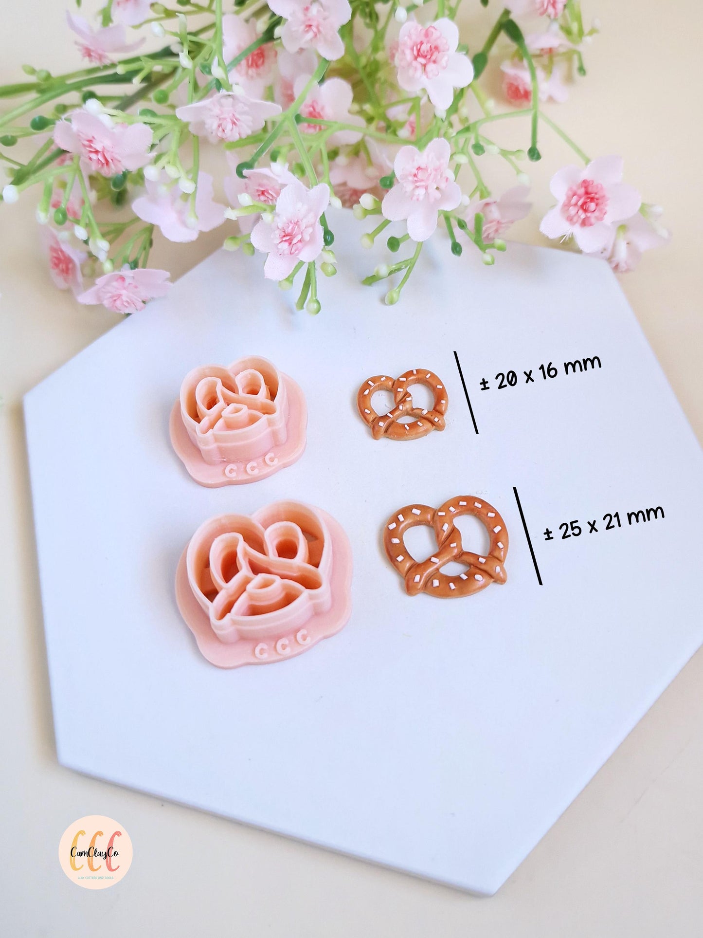 Emporte-pièces 3D en forme de bretzels pour la fabrication de bijoux en argile polymère, créoles interchangeables, pampilles