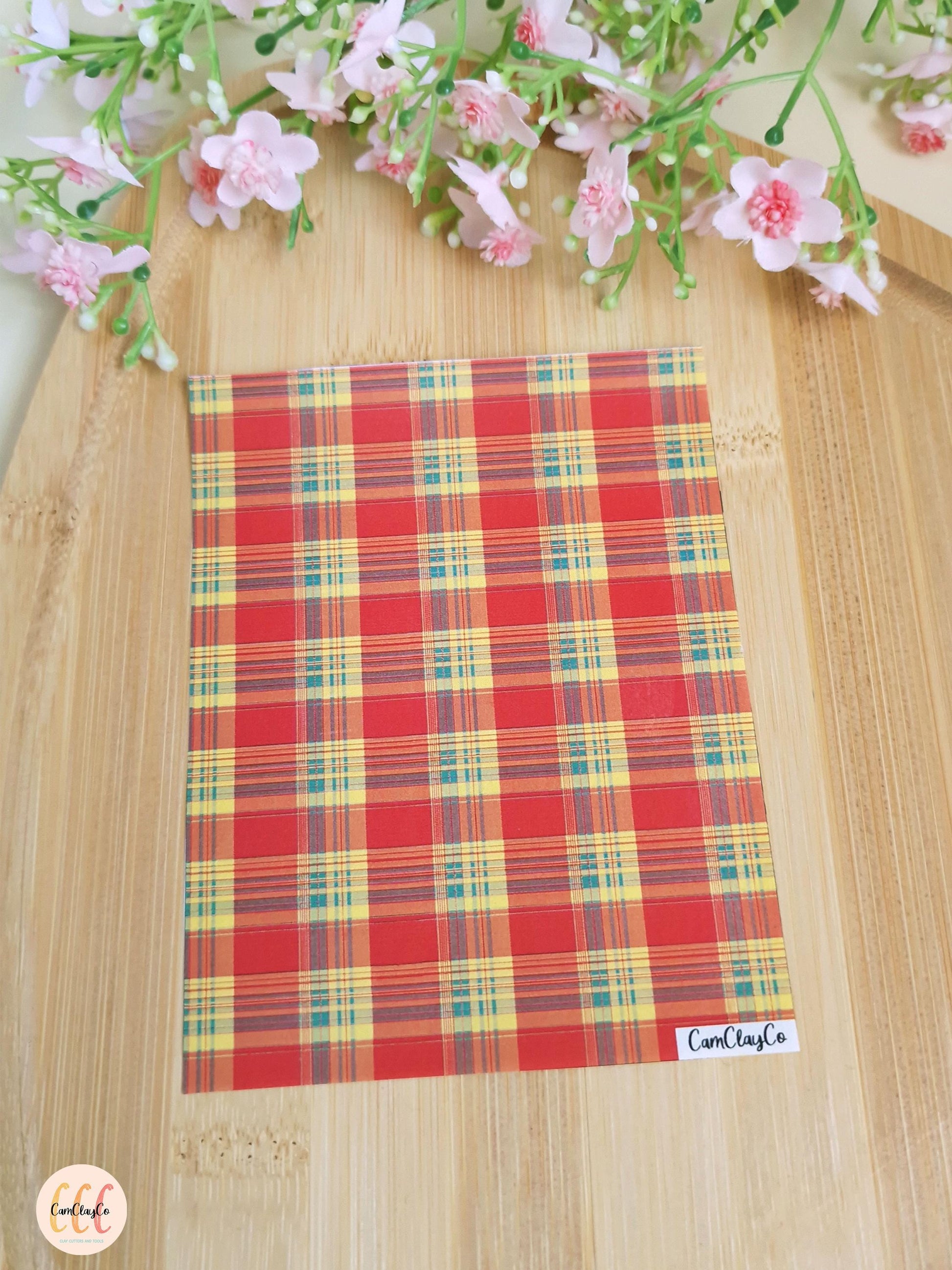 Feuille de transfert soluble à l'eau pour la fabrication de bijoux en argile polymère - Madras 01