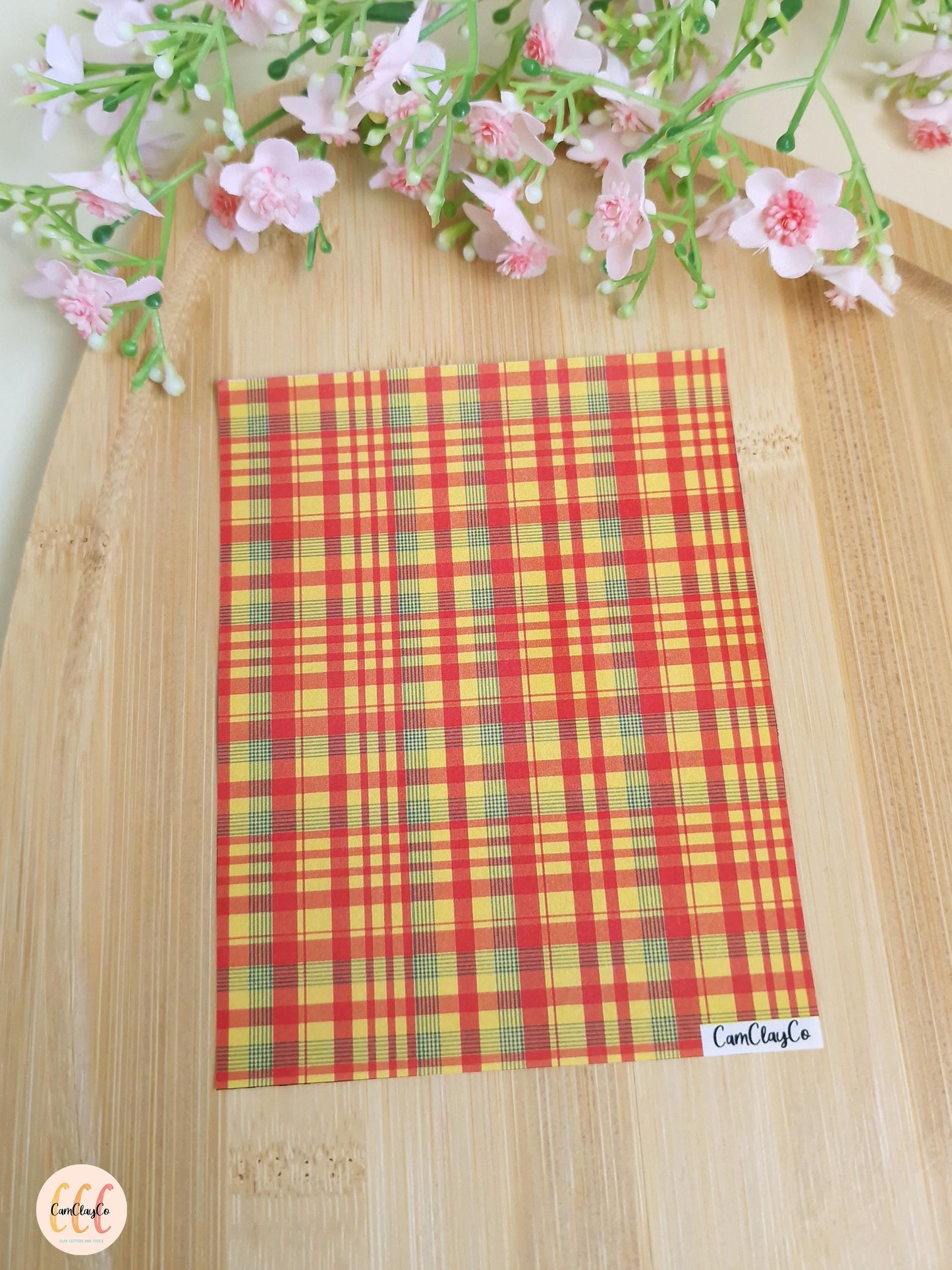 Feuille de transfert soluble à l'eau pour la fabrication de bijoux en argile polymère - Madras 02