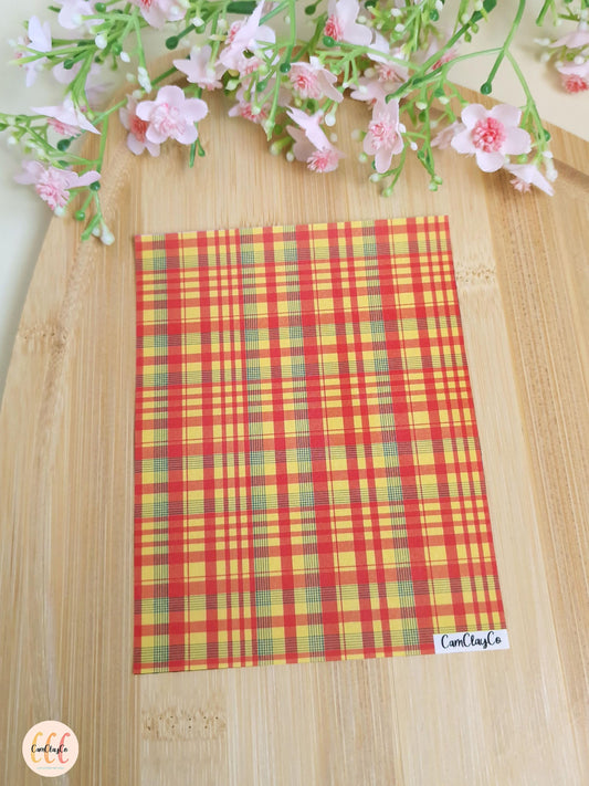 Feuille de transfert soluble à l'eau pour la fabrication de bijoux en argile polymère - Madras 02