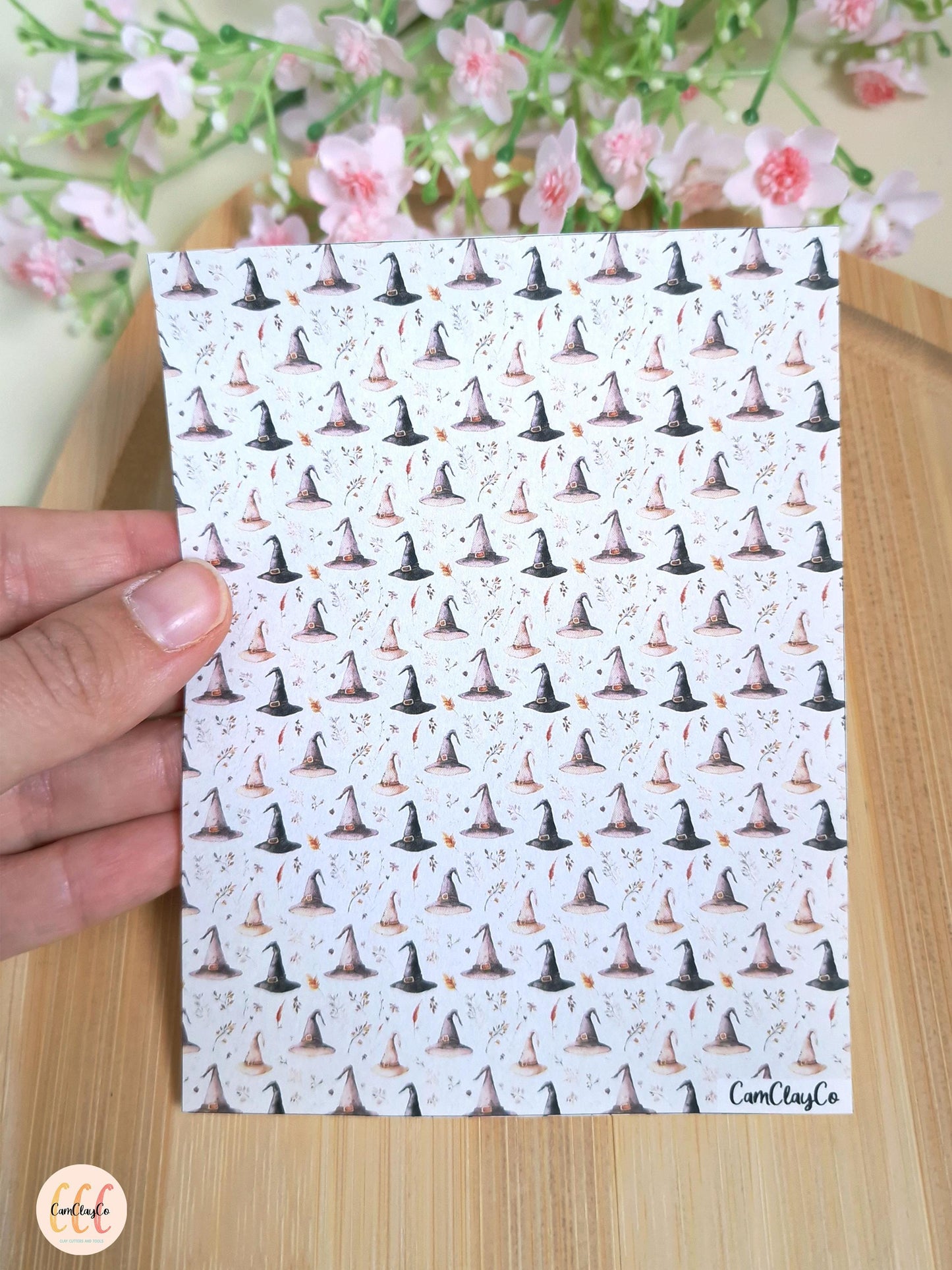 Feuille de transfert soluble à l'eau - Chapeaux sorcière 01