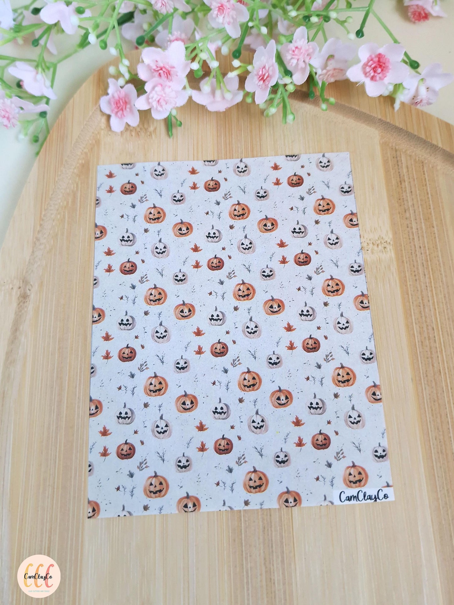 Feuille de transfert soluble à l'eau - Halloween pumpkin 02