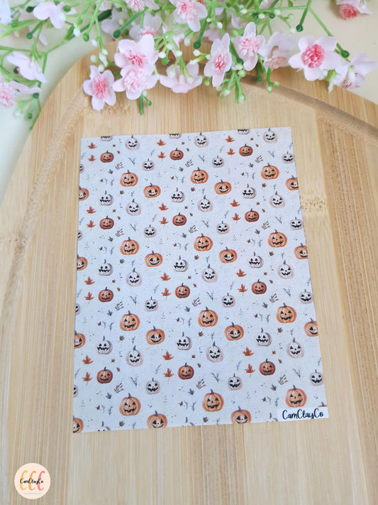 Feuille de transfert soluble à l'eau - Halloween pumpkin 02