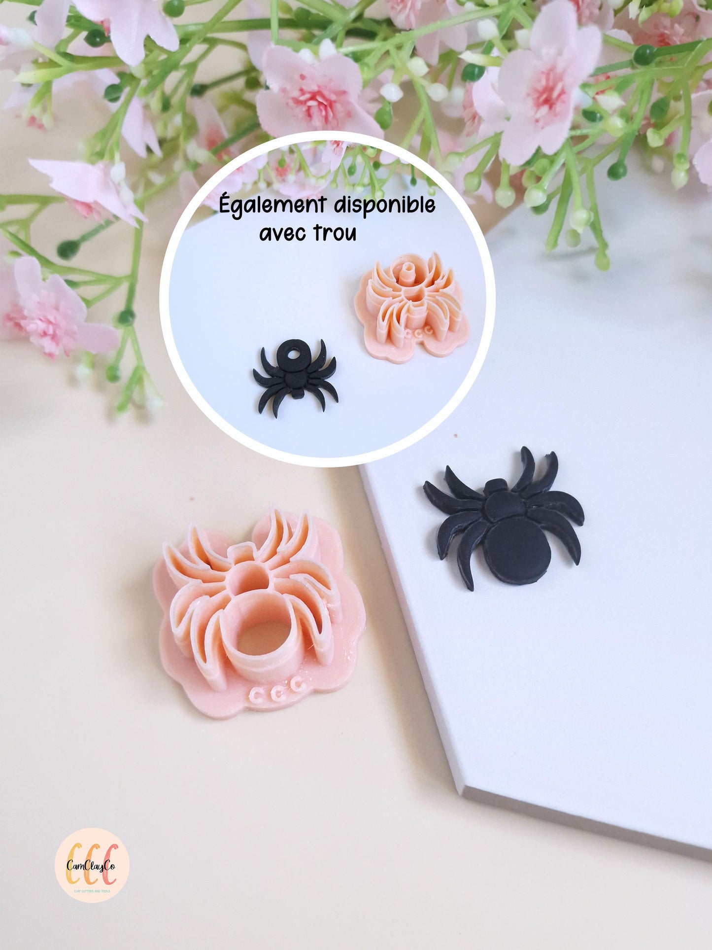 Emporte-pièces 3D en forme d'araignée pour la fabrication de bijoux en argile polymère