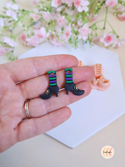 Emporte-pièces 3D en forme de chaussures de sorcière pour la fabrication de bijoux en argile polymère