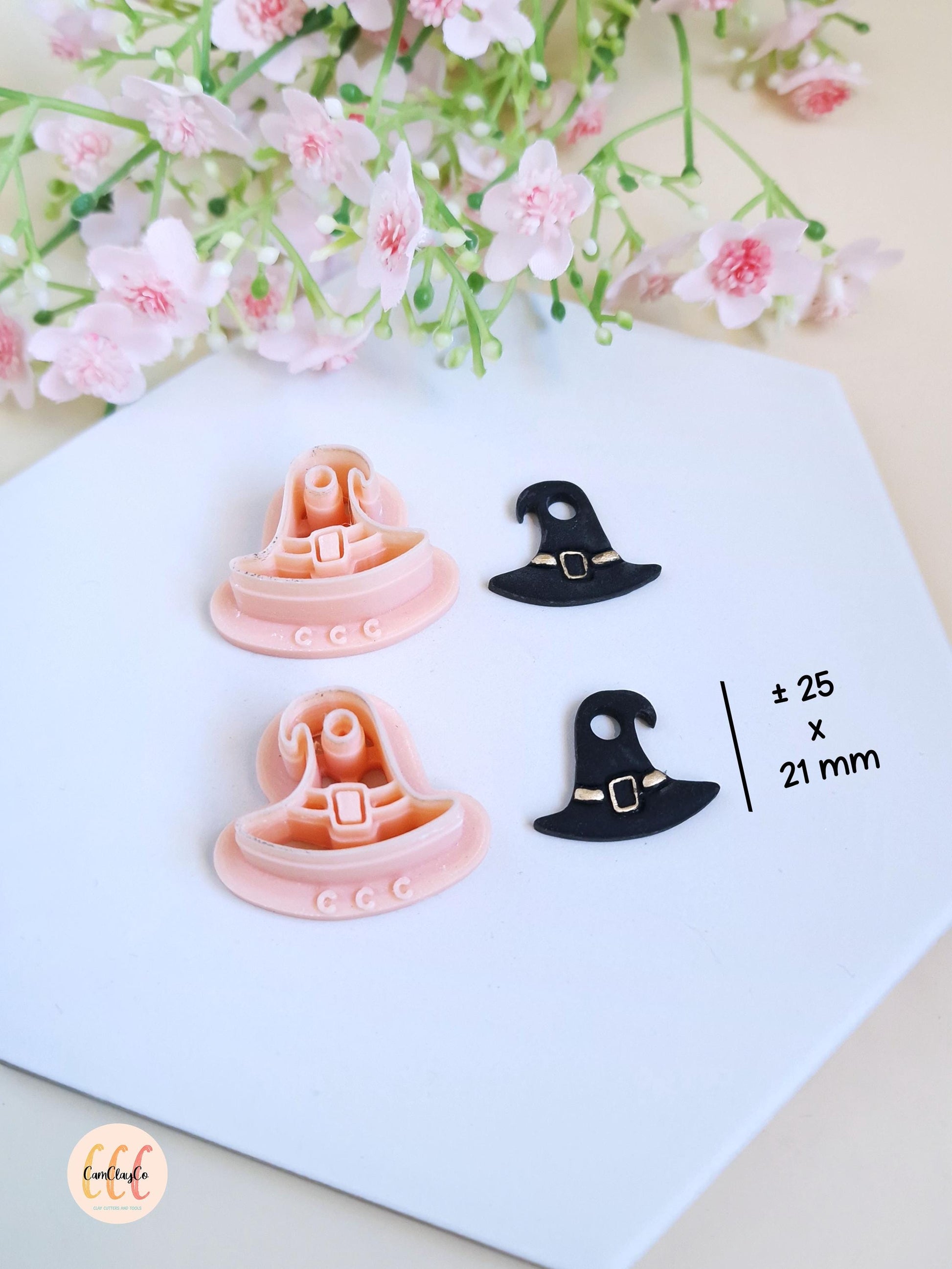 Emporte-pièces en forme de chapeaux de sorcière pour la fabrication de bijoux en argile polymère, pampilles créoles interchangeables